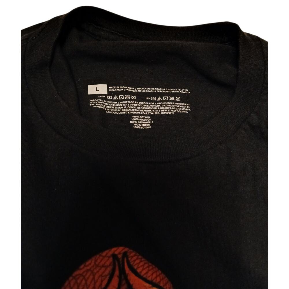 Dungeons & Dragons Ampersand Dragon Logo T-Shirt Youth L Black & Multicolor - Picture 3 of 4